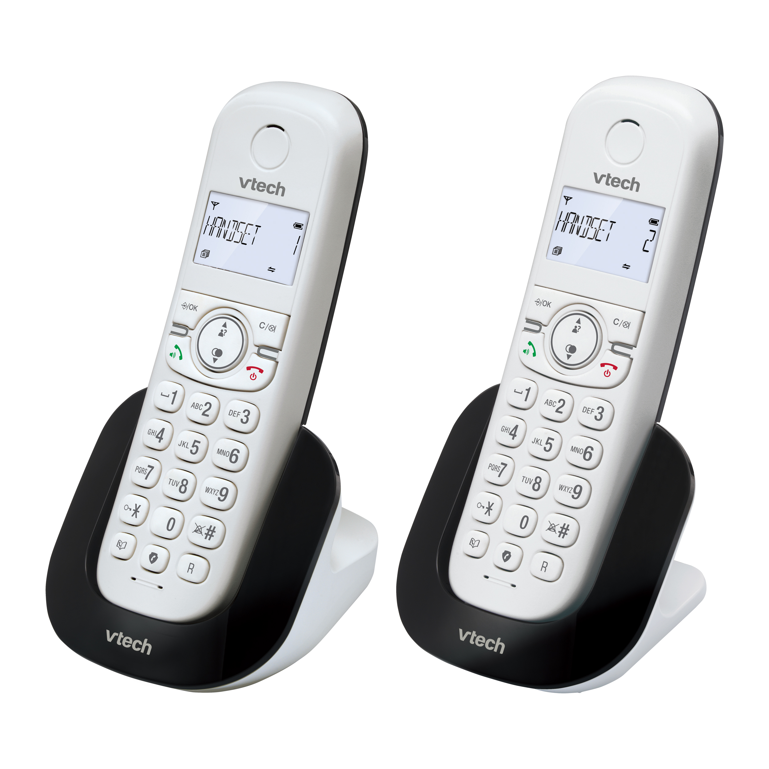 VTech CS1501 Teléfono inalámbrico casa duo, DECT Con doble carga