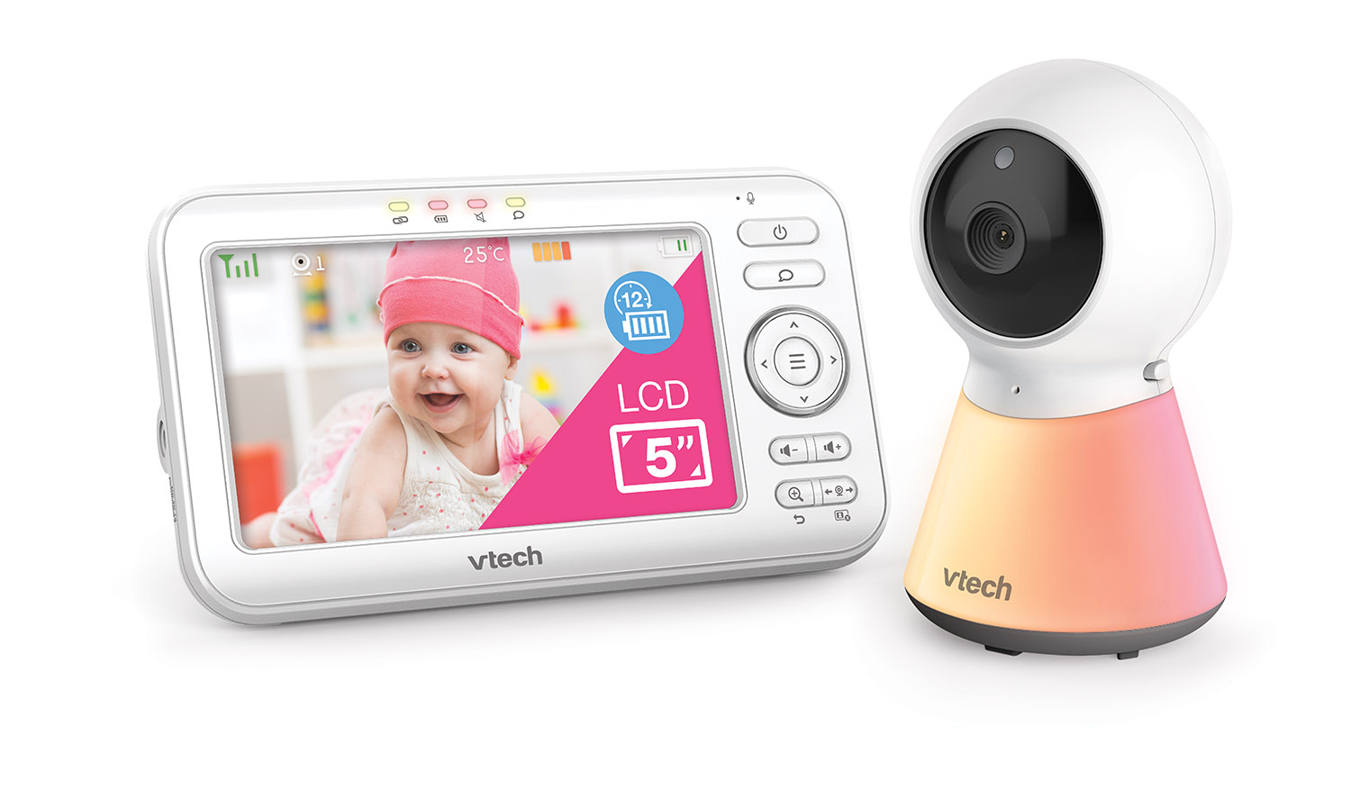 VTech VM5254 Monitor Per Bambini Con Fotocamera – Schermo 5" Visione Notturna E Luce Notturna A Colori - 3